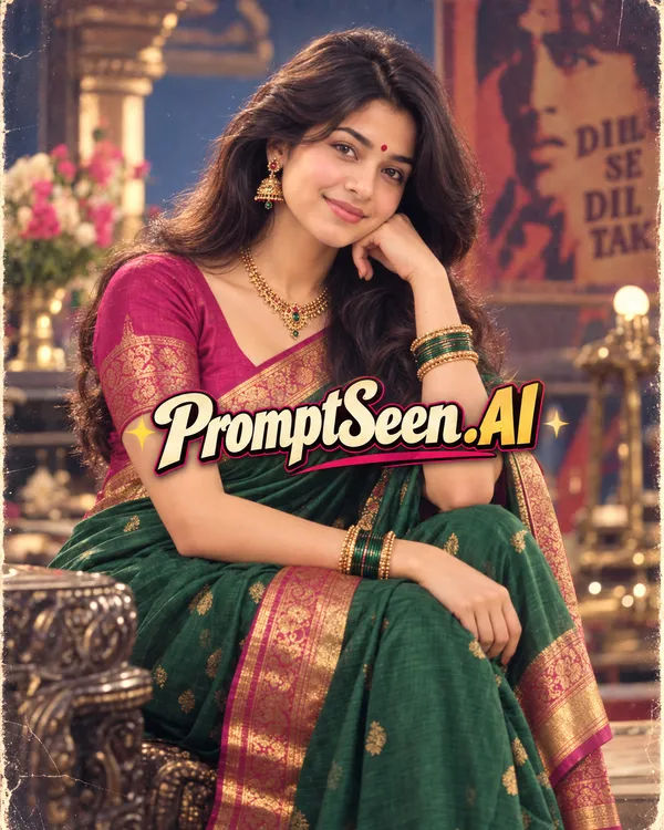 80s Bollywood Heroine Style