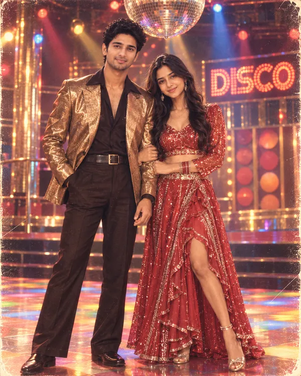 80s Bollywood Disco Night Style