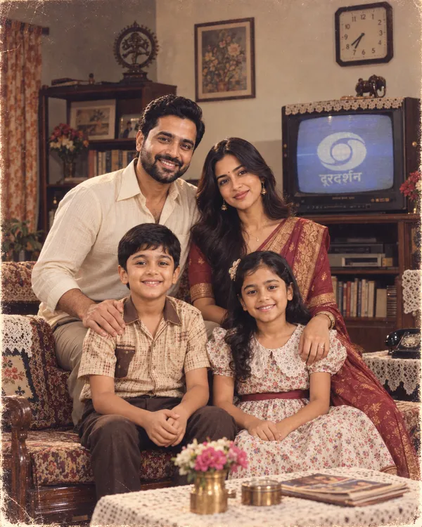 80s Doordarshan Era Living Room Style