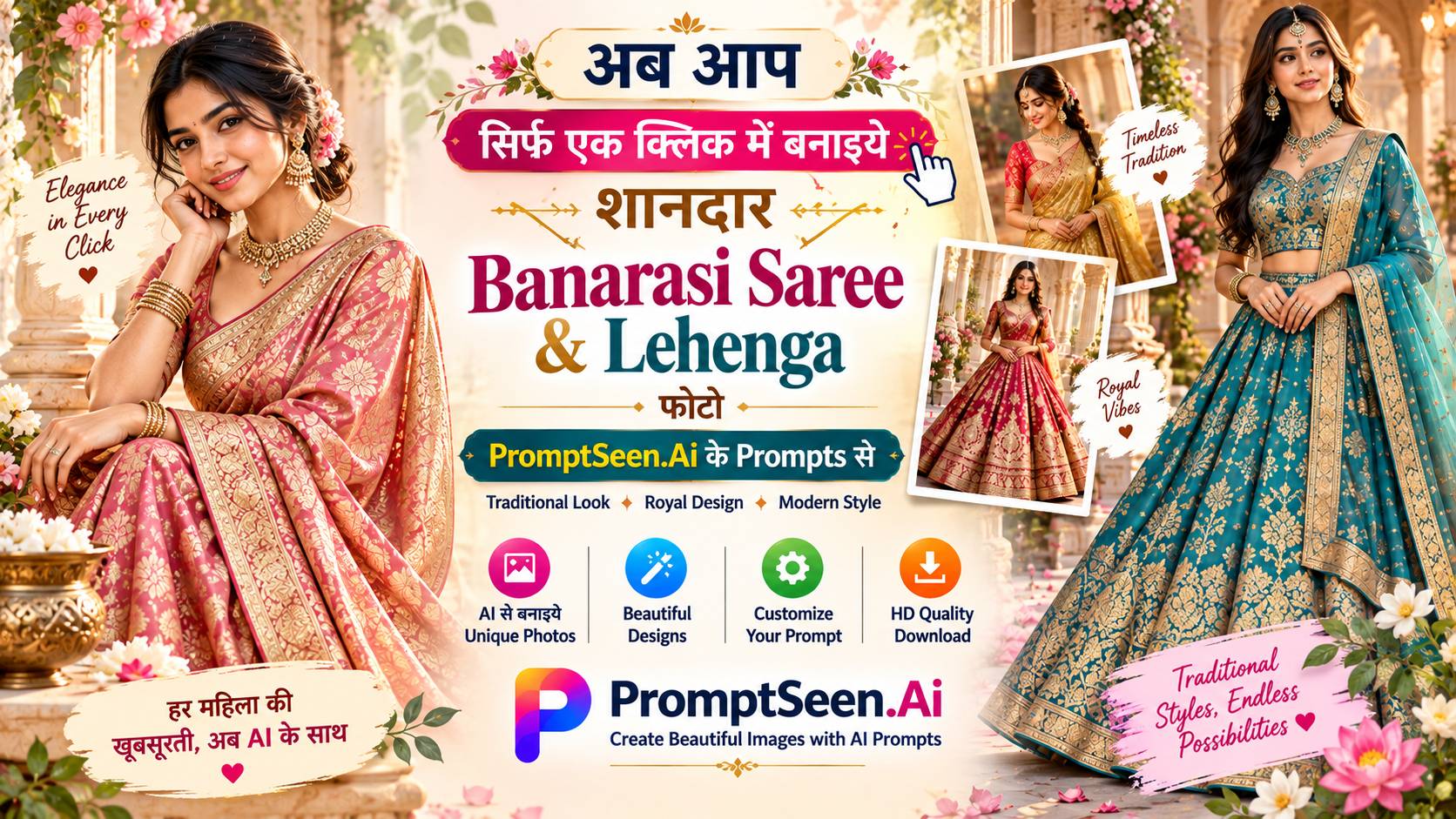 Banarasi Saree & Lehenga Prompt