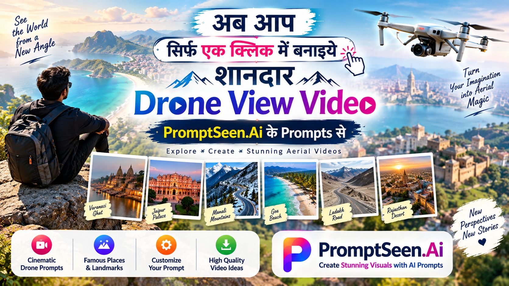 Drone View Video Prompt
