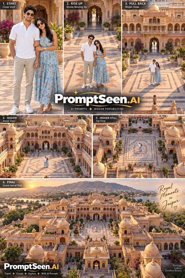 Jaipur Palace Aerial Portrait