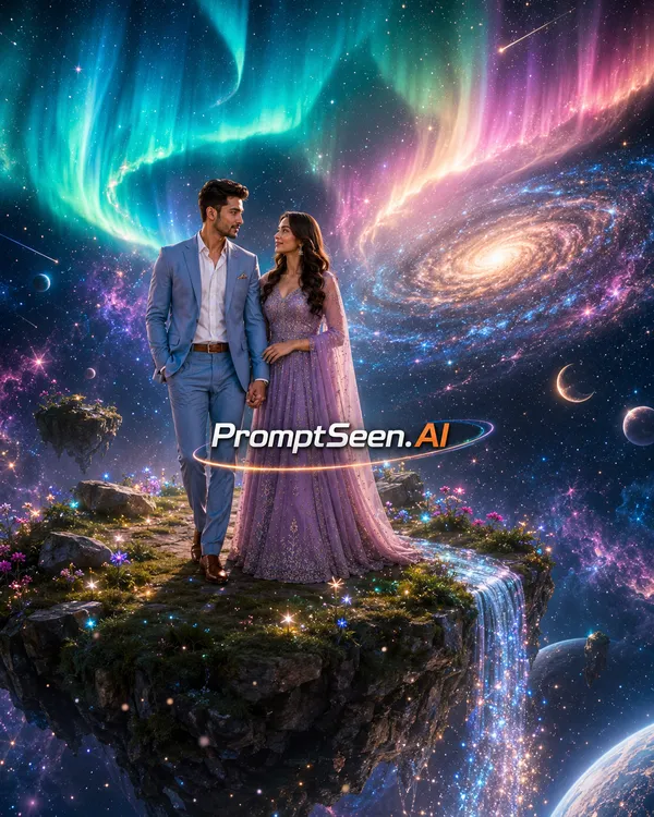 Aurora of Two Hearts Cosmic Comatozze Couple