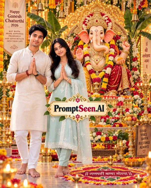 Grand Ganesha Chaturthi 2026 Celebration Prompt