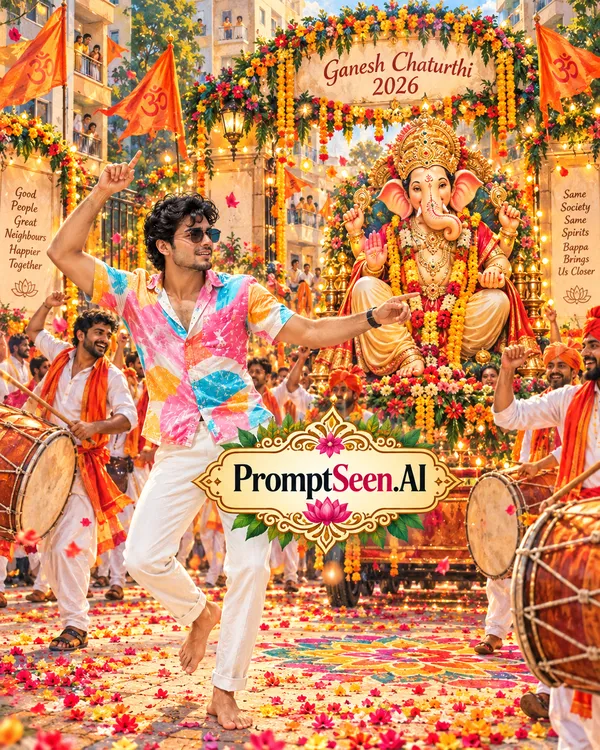 Dancing Ganesha Chaturthi Society Celebration 2026