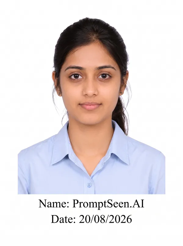 Government Application Photo Name + Date
