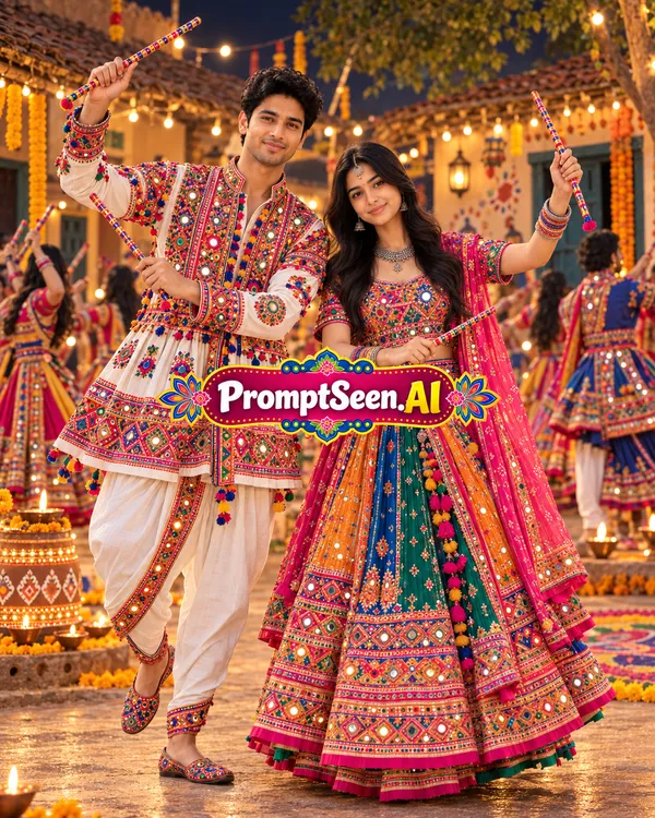 Gujarati Village Garba Authentic Rural Navratri