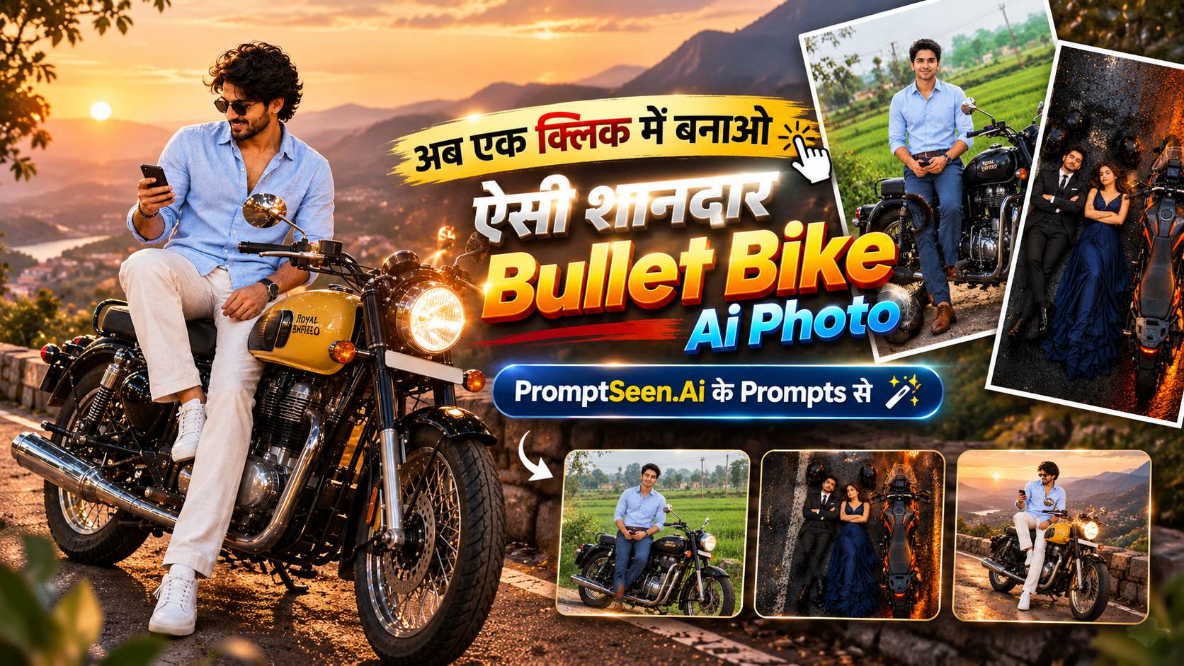 Bullet Bike AI Photo Editing Mera Prompts Collection