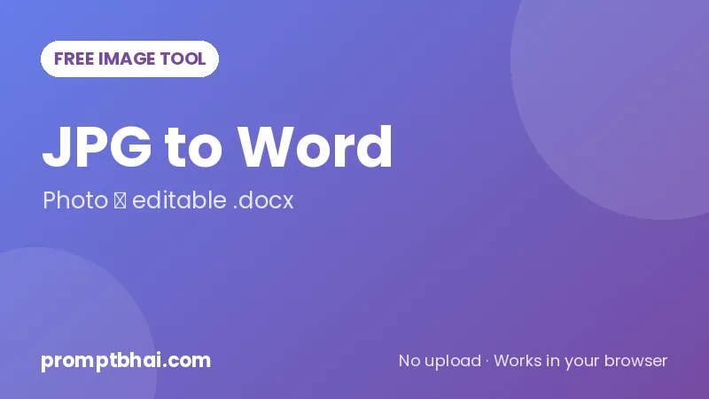 JPG to Word Converter