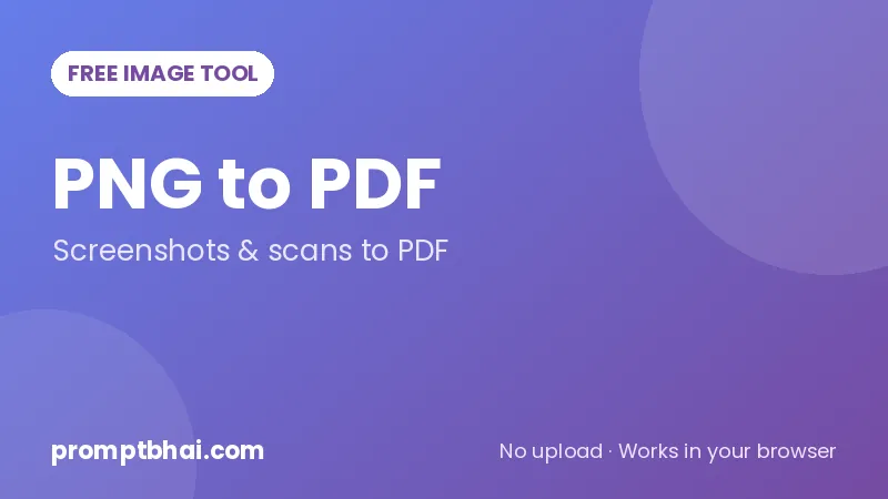 PNG to PDF Converter