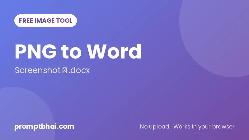 PNG to Word Converter