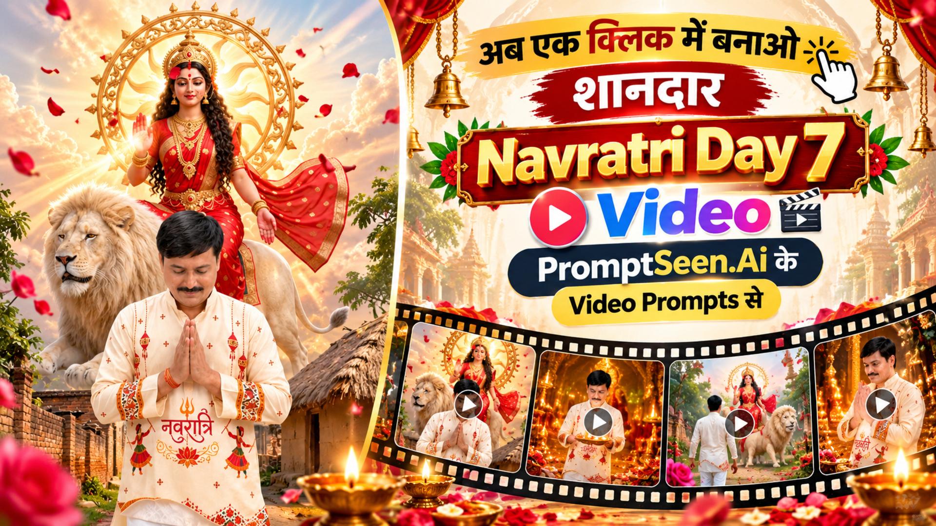 Navratri Day 7 Maa Kalaratri Video Prompt
