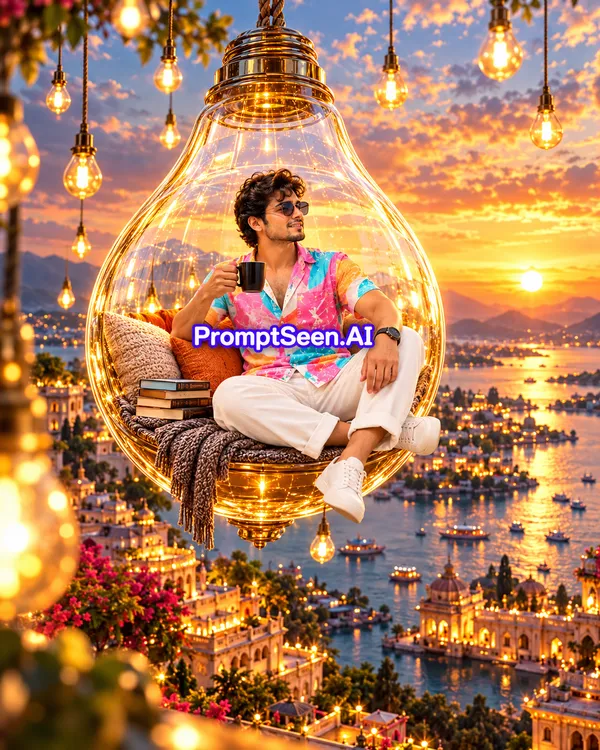 Light Bulb Prompt Viral AI Photo