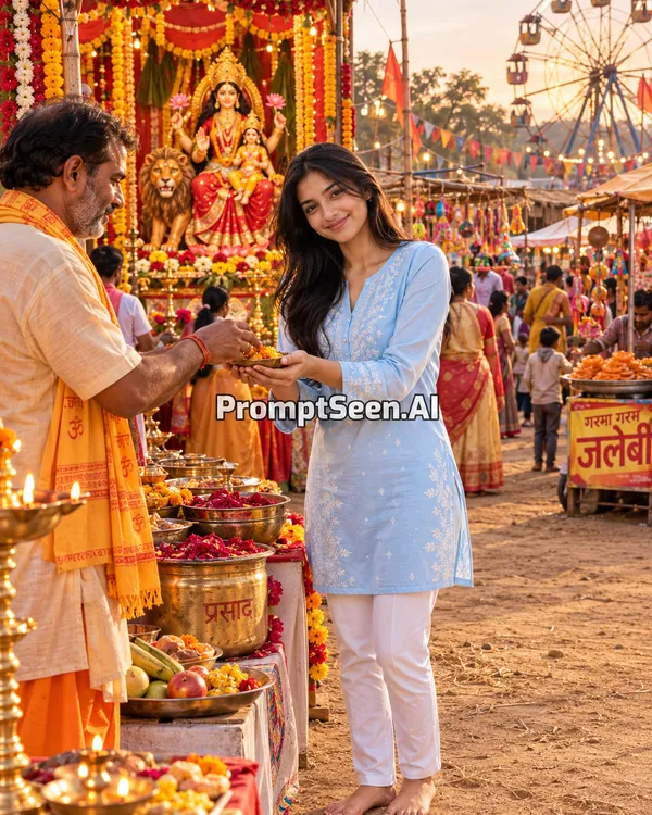 Maa Skandamata Village Fair Prasad Photo Prompt