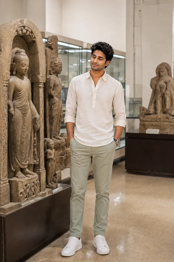 Ancient Stone Sculptures Gallery Prompt