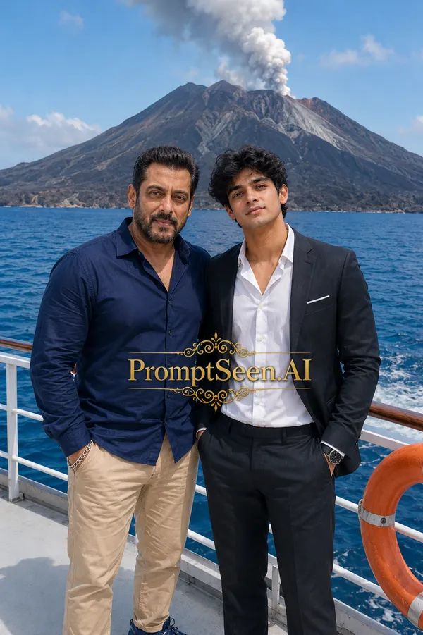 Salman Khan Volcano Realistic Photo