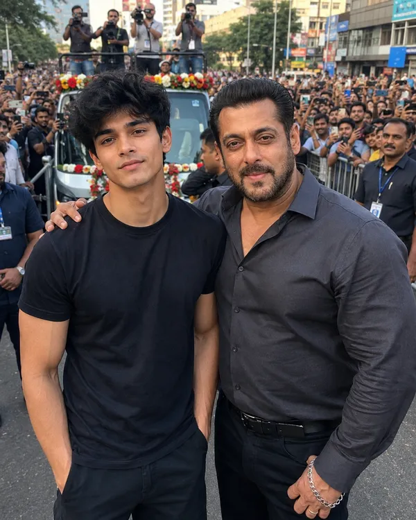 Salman Khan Road Show Crowd Photo