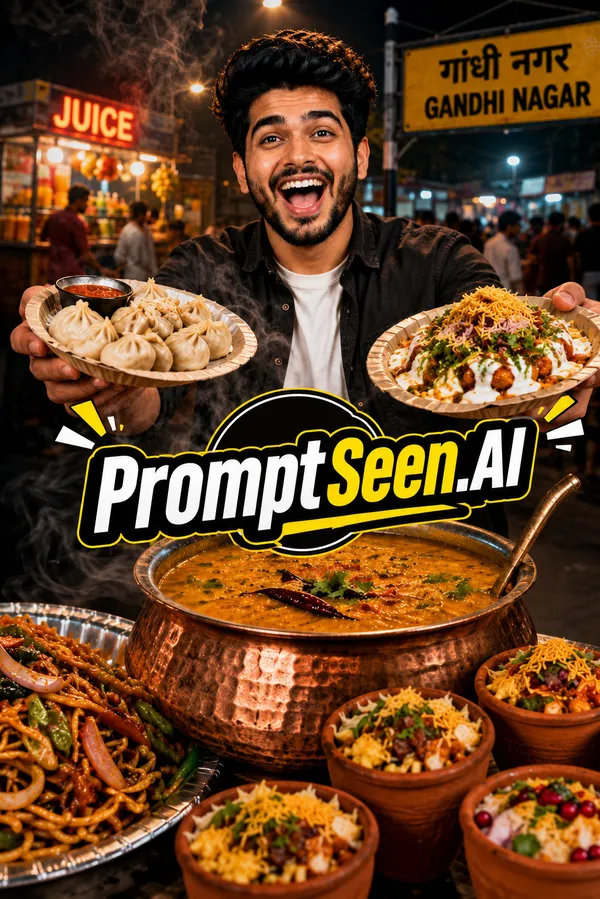 Dark Premium Food Thumbnail Prompt