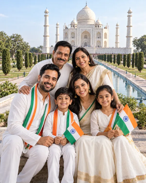 Taj Mahal Group Photo Only Uploaded People