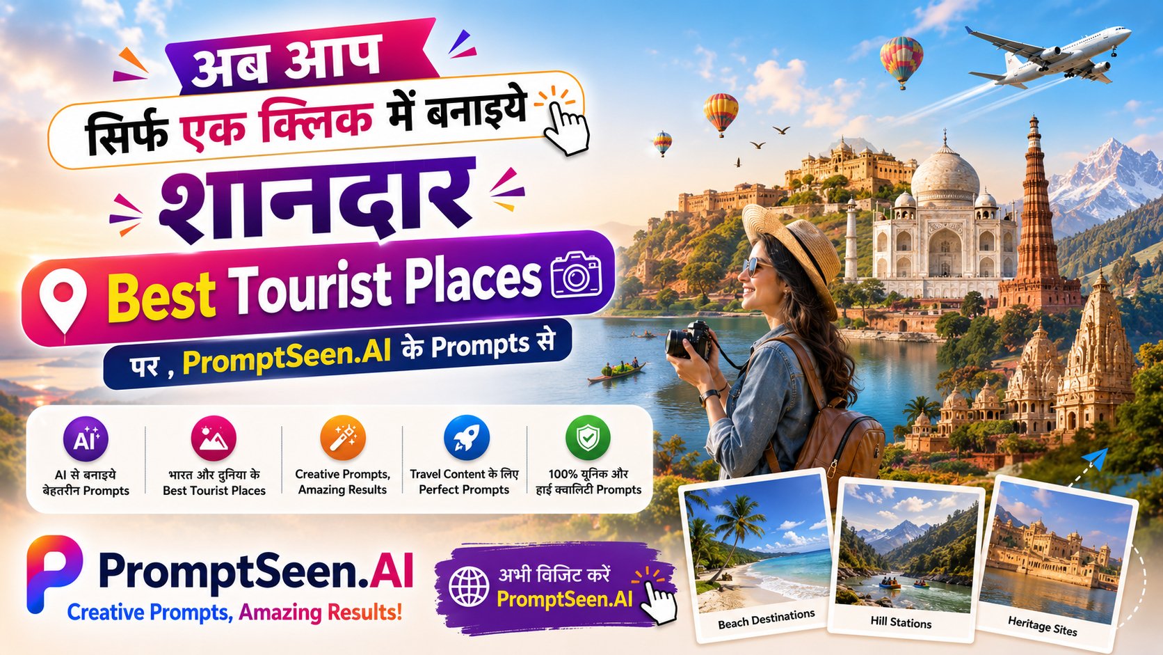 Create stunning photos of yourself at tourist destinations using AI editing prompts