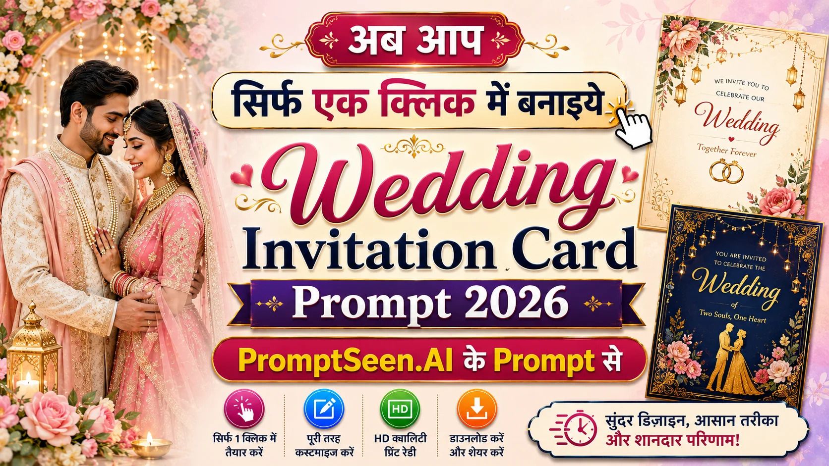 Wedding Invitation Card Prompt 2026
