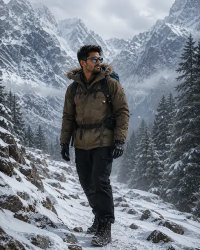 Winter Adventure Mountain Prompt