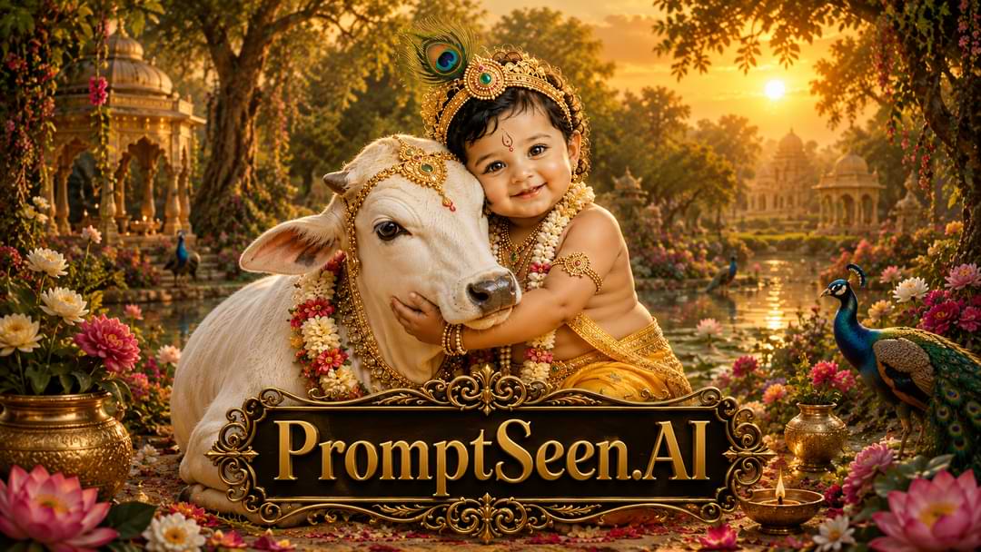 Cute Bal Krishna Prompt
