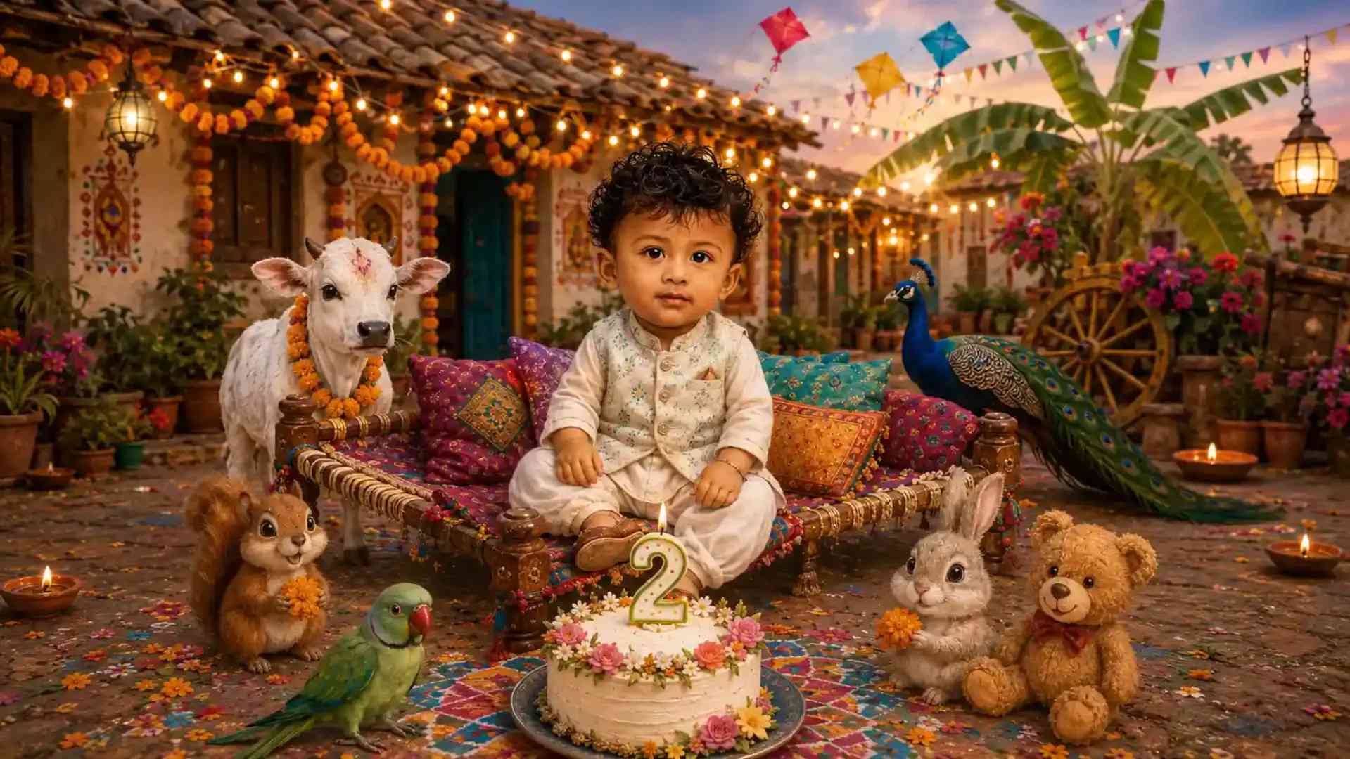 Baby Birthday Portrait (Prompt)