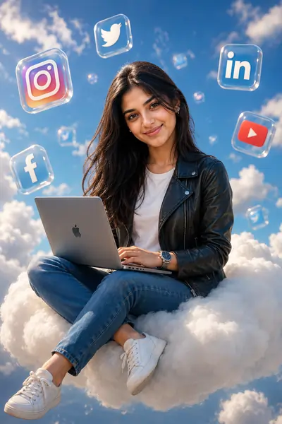 Cloud Workspace 3D Cartoon Creator Avatar generated using AI