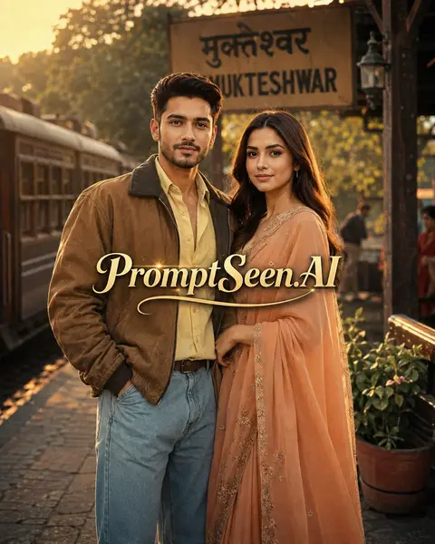 90s Bollywood Couple Classic Romantic Cinema
