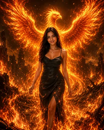 Phoenix Resurrection Fantasy AI Prompt