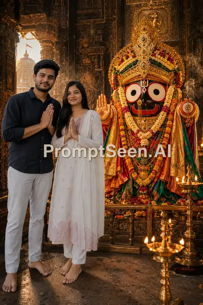Jagannath Ji Divine Blessing AI Photo