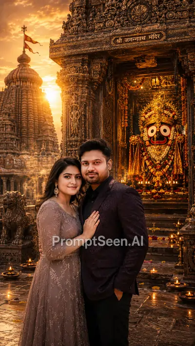Grand Temple Entrance AI Devotional Prompt