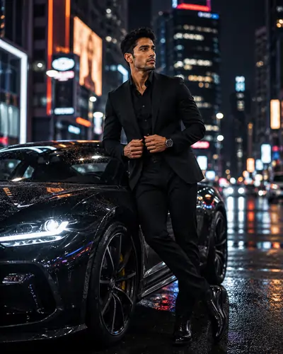 Luxury Night Drive AI Prompt