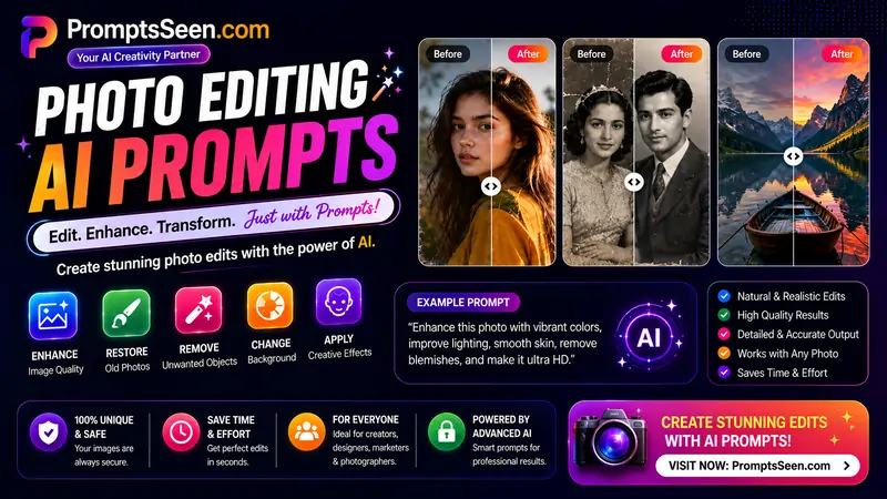 Photo Editing AI Prompts