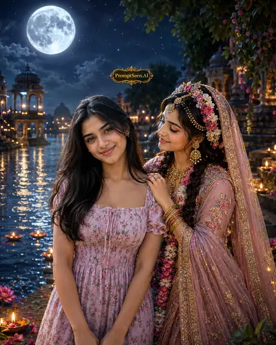 Yamuna Moonlight Scene AI Edit