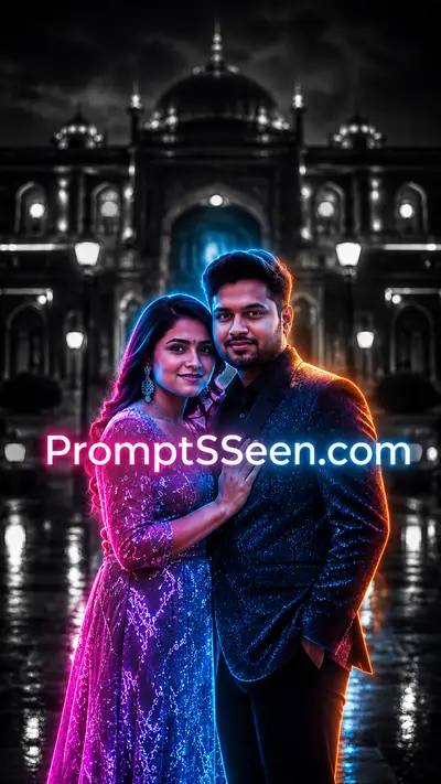 Neon Color Splash AI Edit Prompt