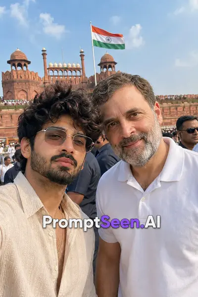 Rahul Gandhi — Independence Day Red Fort Selfie