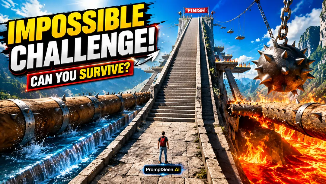Impossible Challenge Thumbnail Concept